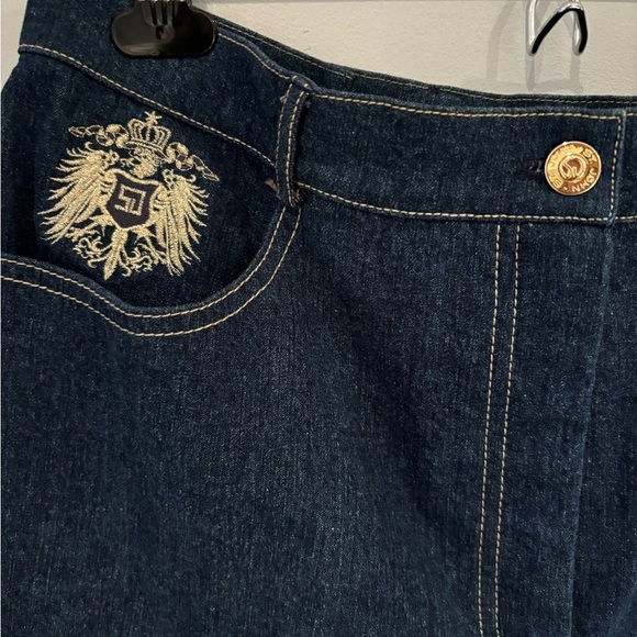 St. john Collection Women's Dark Blue Jeans Size 14 - Picture 2 of 4